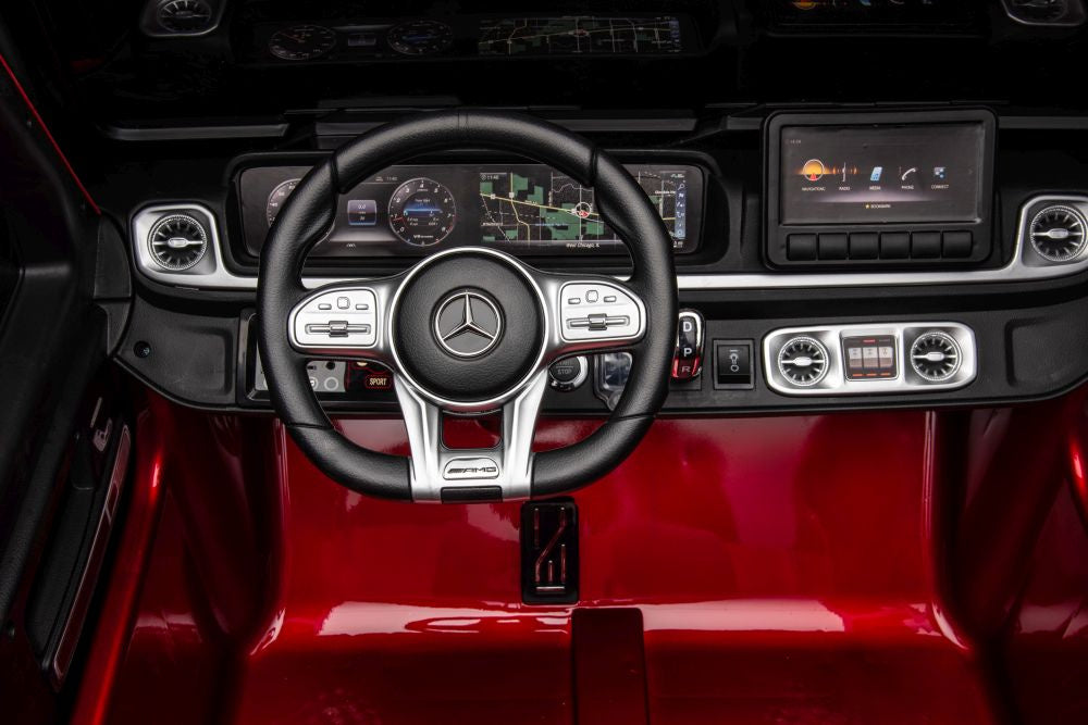 Auto na akumulator Mercedes AMG G63 XXL 24V - czerwony lakierowany