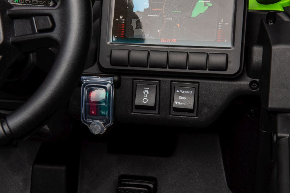 Auto na akumulator Buggy CAN-AM 4x4 z ekranem LCD - zielony