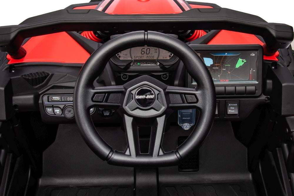 Auto na akumulator Buggy CAN-AM 4x4 z ekranem LCD - czerwony