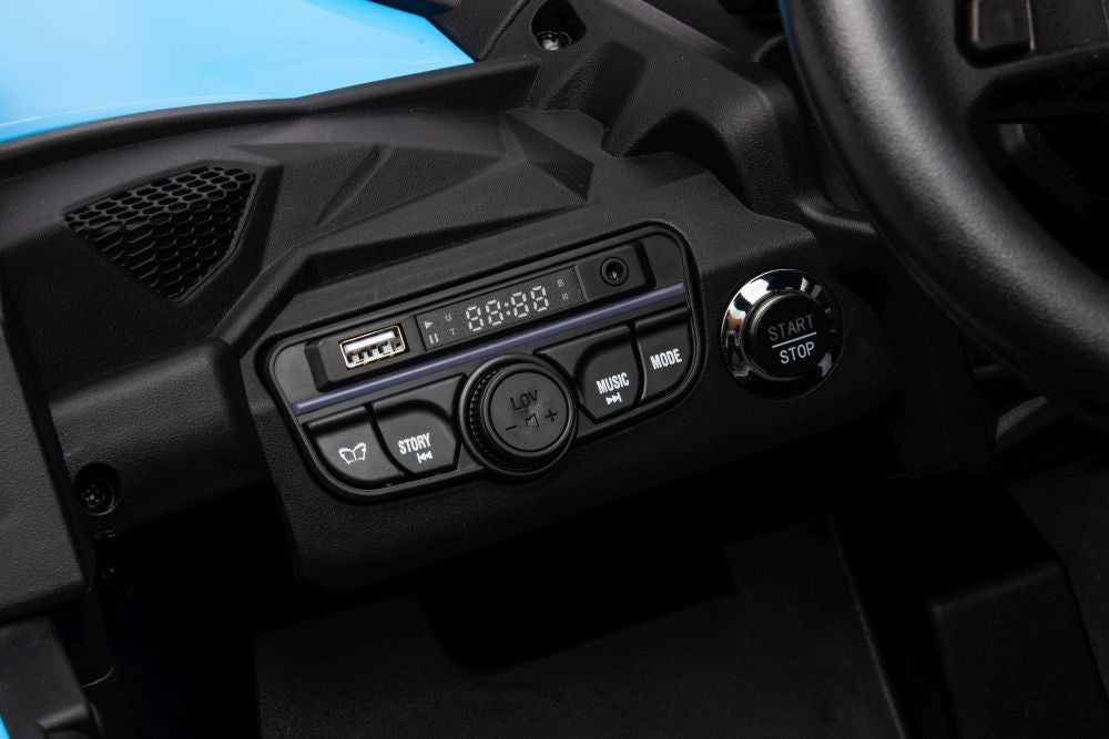Auto na akumulator Buggy CAN-AM 4x4 z ekranem LCD - niebieski