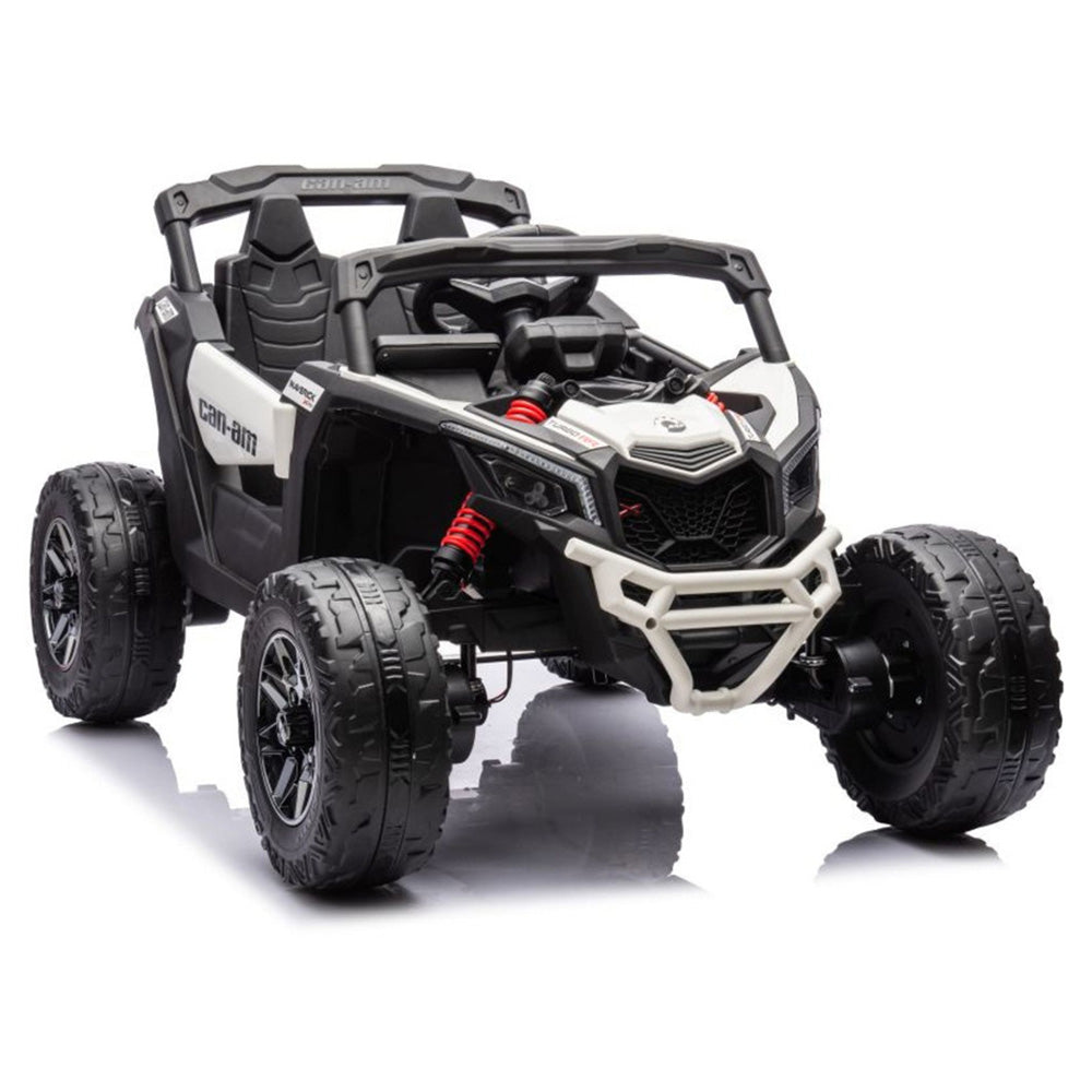Auto na akumulator Buggy CAN-AM 4x4 z ekranem LCD - biały