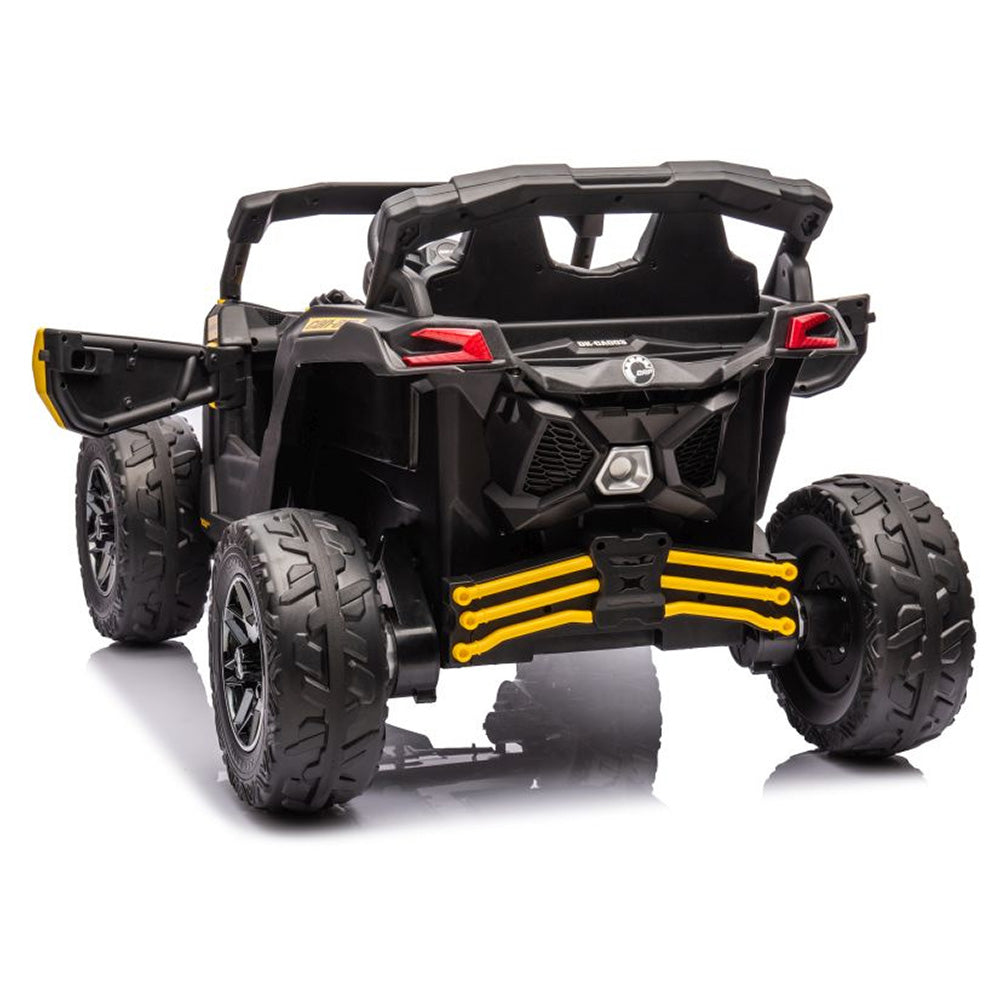 Auto na akumulator Buggy CAN-AM 4x4 z ekranem LCD - żółty