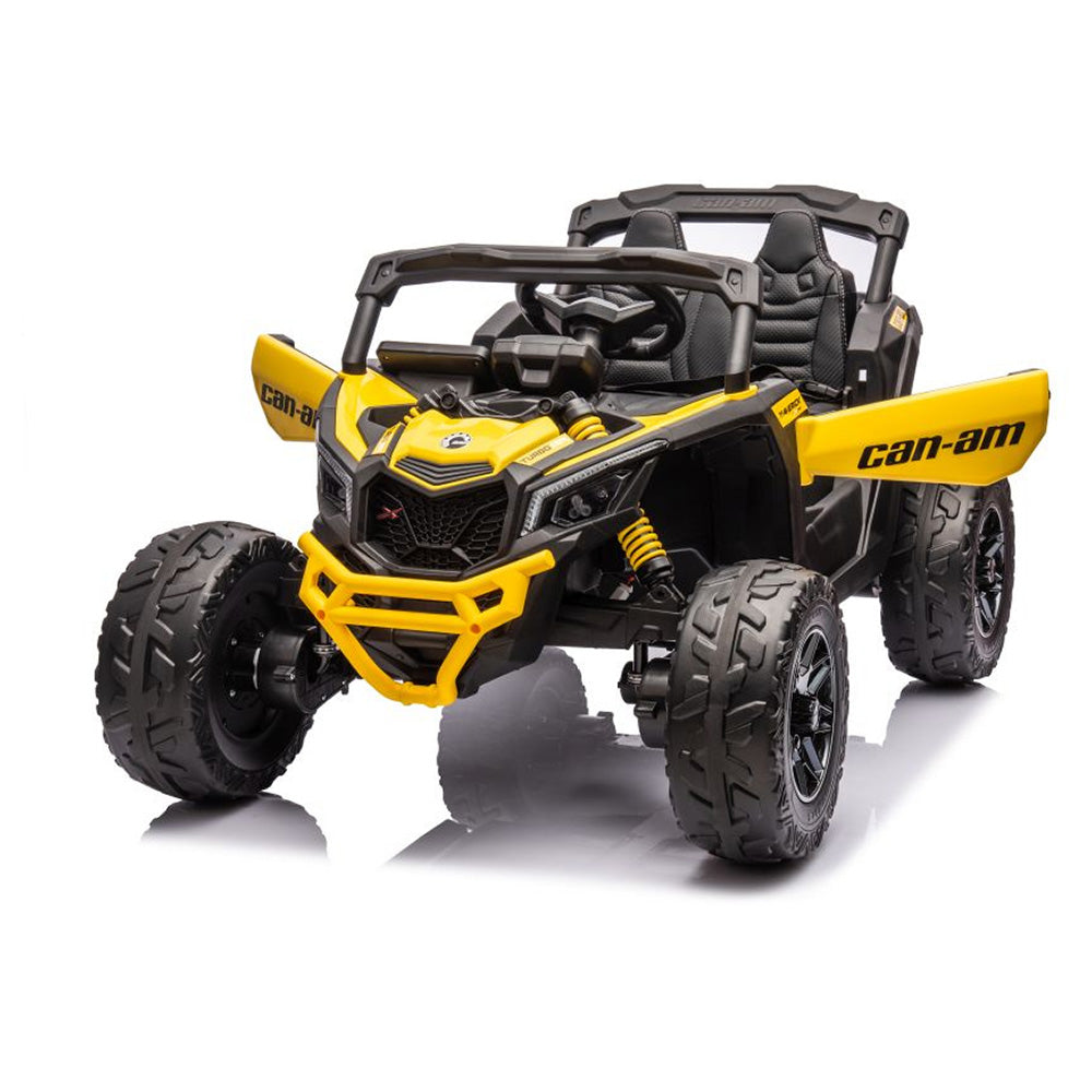 Auto na akumulator Buggy CAN-AM 4x4 z ekranem LCD - żółty