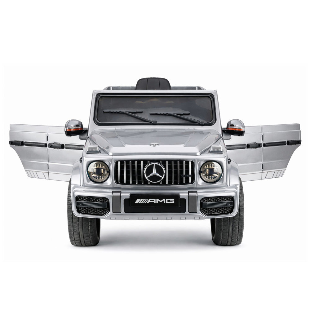 Auto na akumulator Mercedes AMG G63 - srebrny lakierowany