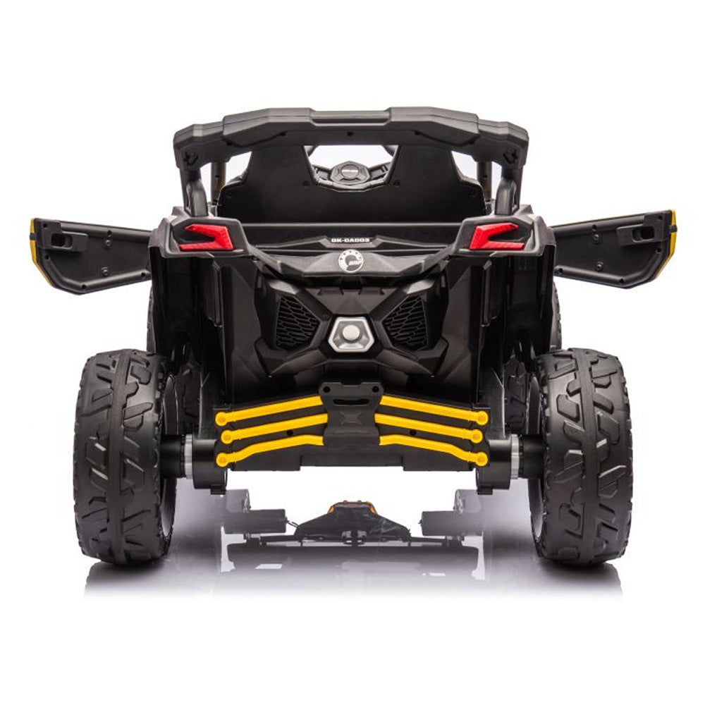 Auto na akumulator Buggy CAN-AM 4x4 z ekranem LCD - żółty