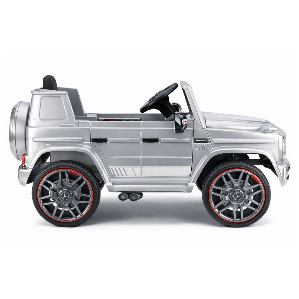 Auto na akumulator Mercedes AMG G63 - srebrny lakierowany