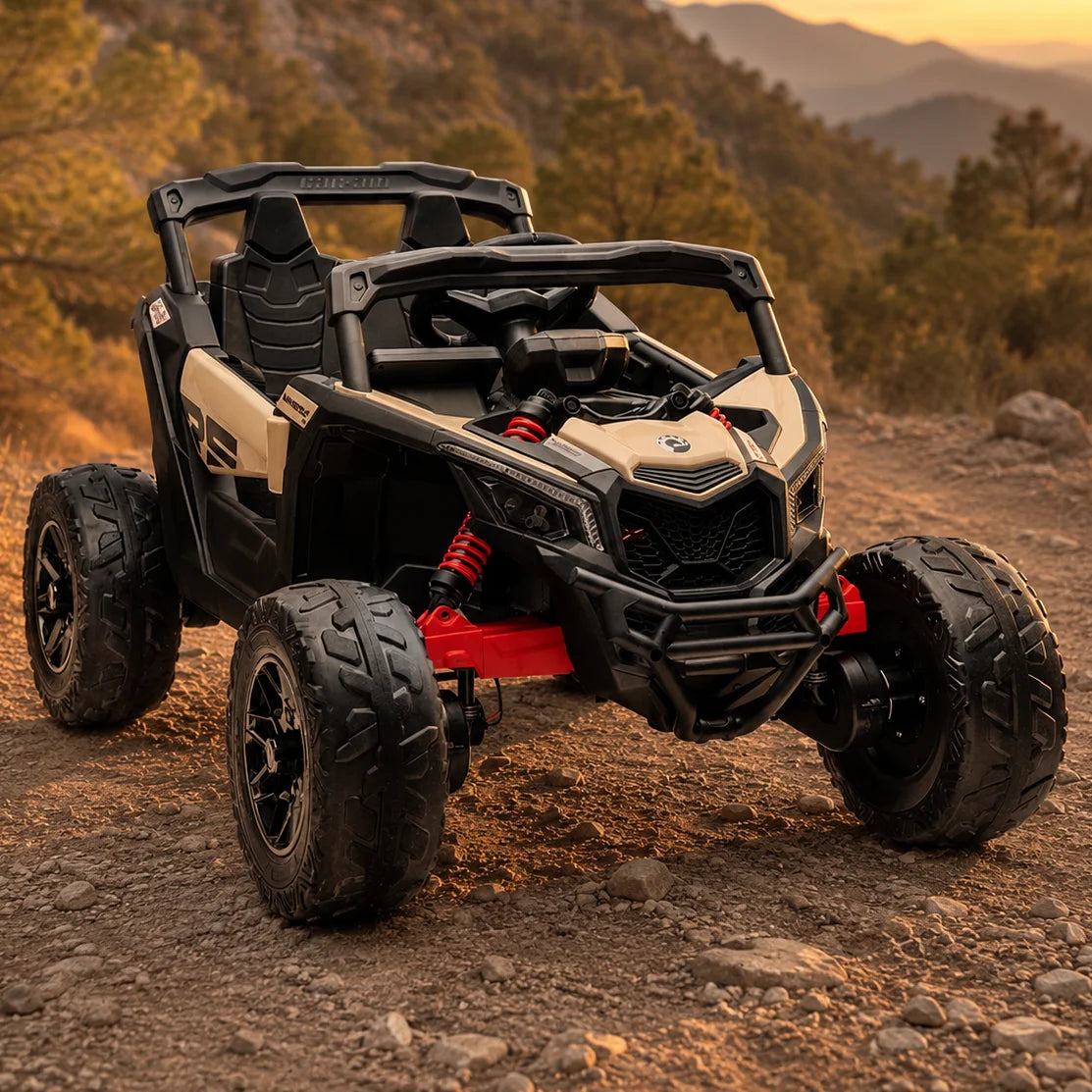 Auto na akumulator Buggy CAN-AM RS 12V z ekranem LCD - khaki