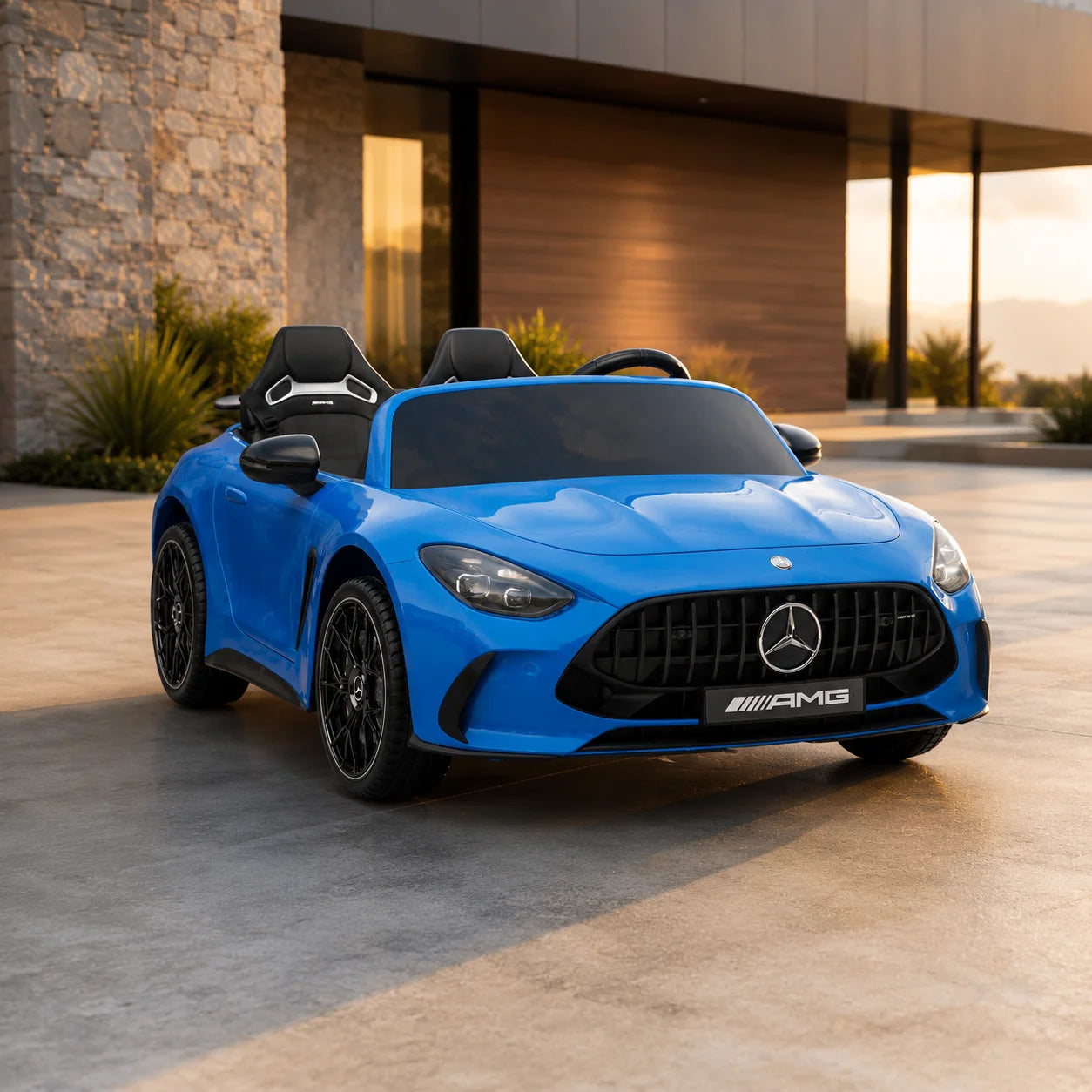 Auto na akumulator Mercedes GT63 AMG - niebieski