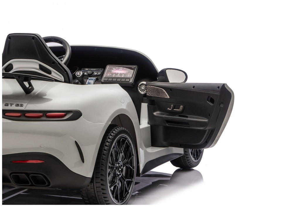 Auto na akumulator Mercedes GT63 AMG - jasnoszary lakierowany