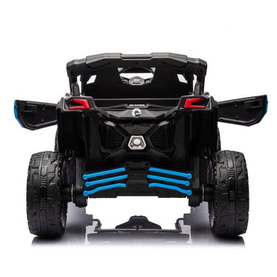 Auto na akumulator Buggy CAN-AM 4x4 z ekranem LCD - niebieski