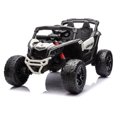 Auto na akumulator Buggy CAN-AM 4x4 z ekranem LCD - biały