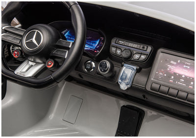 Auto na akumulator Mercedes GT63 AMG - jasnoszary lakierowany