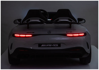 Auto na akumulator Mercedes GT63 AMG - jasnoszary lakierowany