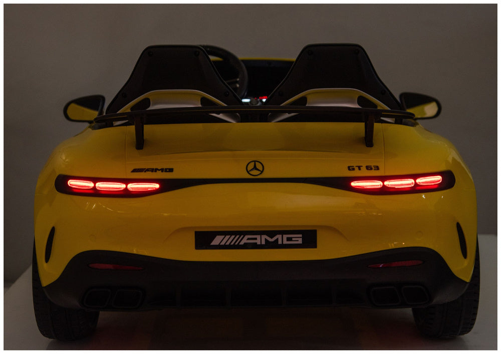 Auto na akumulator Mercedes GT63 AMG - żółty