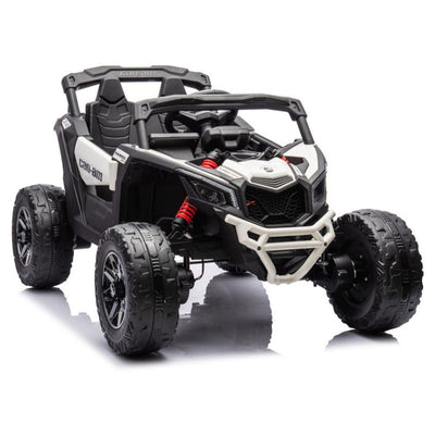 Auto na akumulator Buggy CAN-AM 4x4 z ekranem LCD - biały