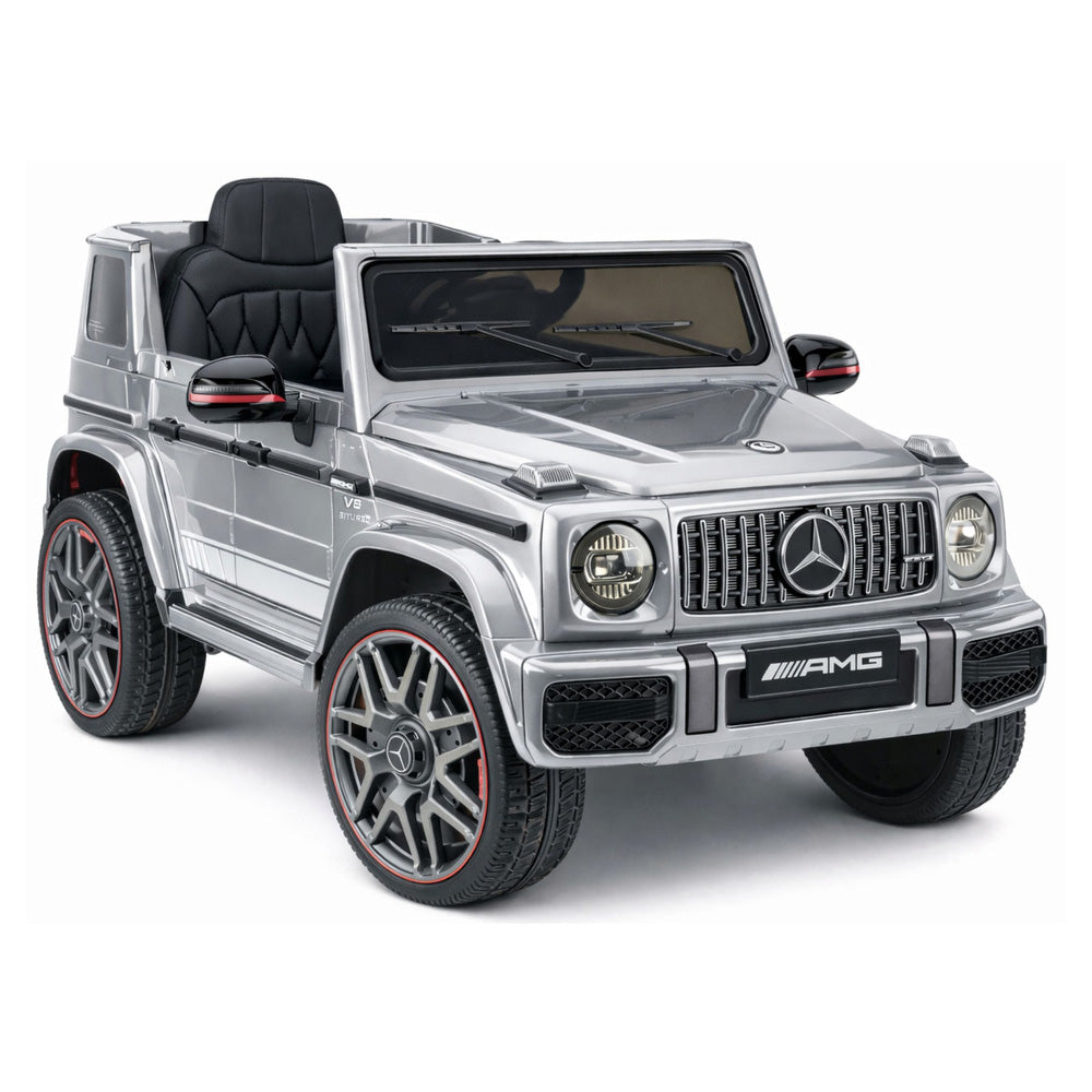 Auto na akumulator Mercedes AMG G63 - srebrny lakierowany