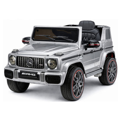 Auto na akumulator Mercedes AMG G63 - srebrny lakierowany