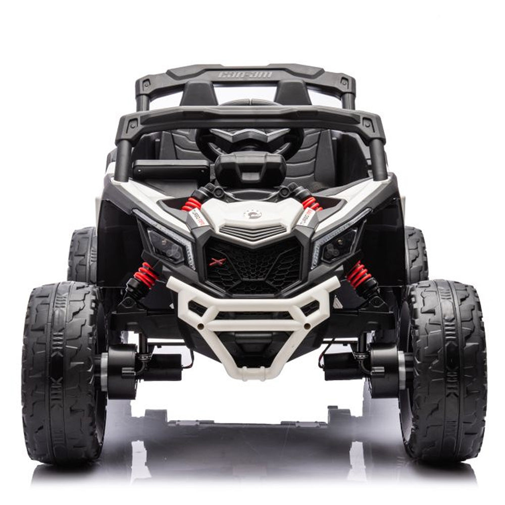 Auto na akumulator Buggy CAN-AM 4x4 z ekranem LCD - biały