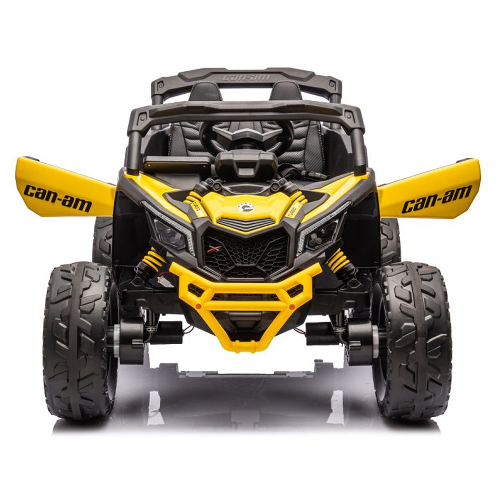 Auto na akumulator Buggy CAN-AM 4x4 z ekranem LCD - żółty