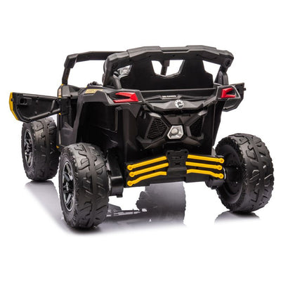 Auto na akumulator Buggy CAN-AM 4x4 z ekranem LCD - żółty