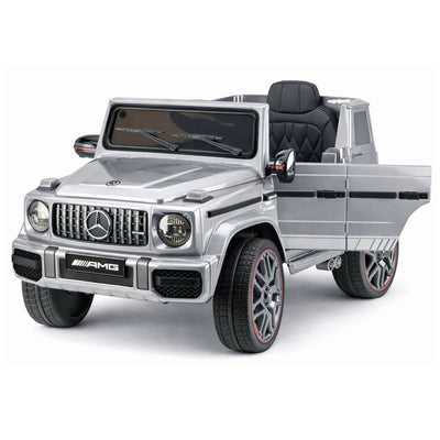 Auto na akumulator Mercedes AMG G63 - srebrny lakierowany