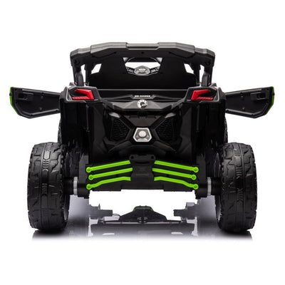 Auto na akumulator Buggy CAN-AM 4x4 z ekranem LCD - zielony