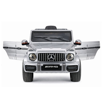 Auto na akumulator Mercedes AMG G63 - srebrny lakierowany