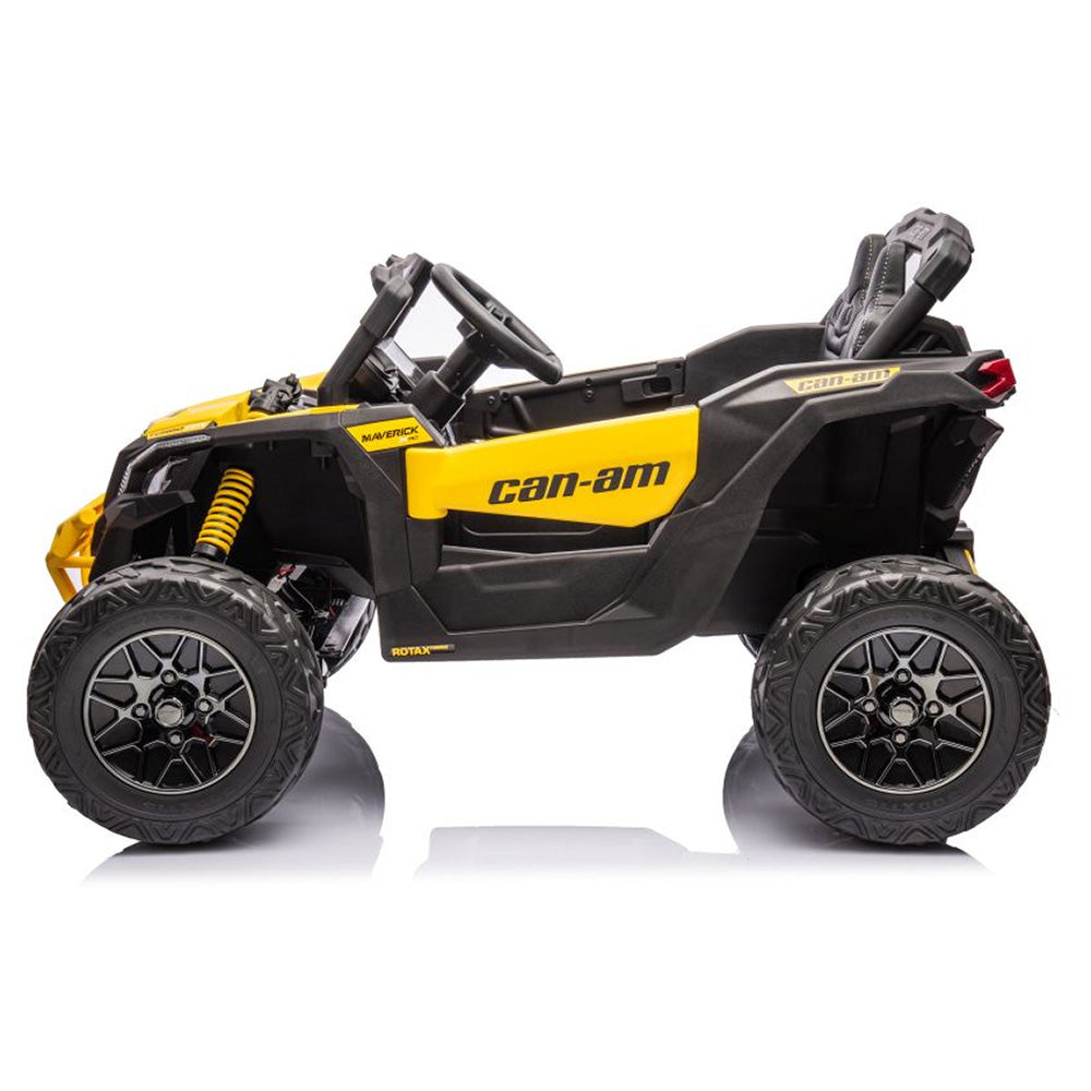 Auto na akumulator Buggy CAN-AM 4x4 z ekranem LCD - żółty