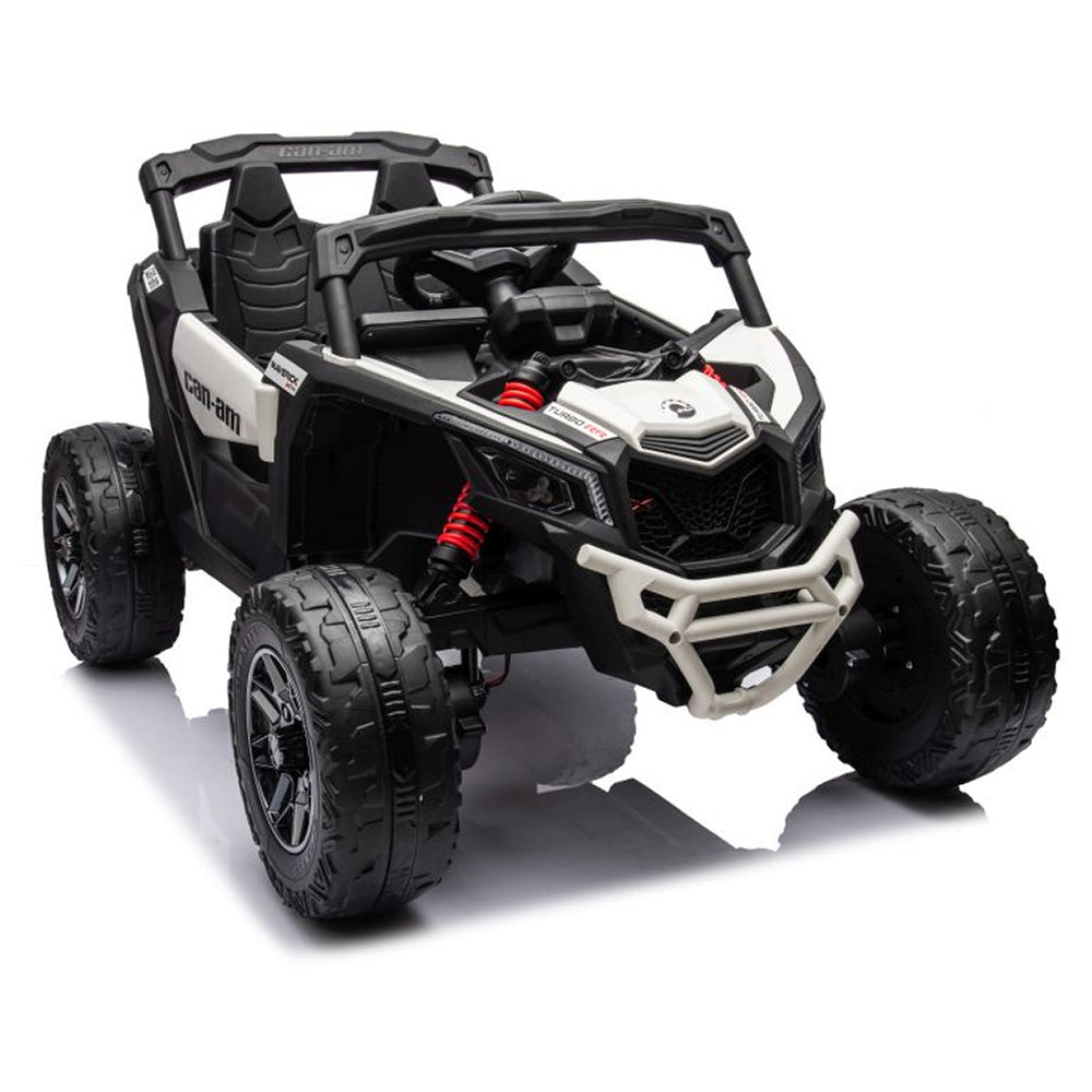 Auto na akumulator Buggy CAN-AM 4x4 z ekranem LCD - biały