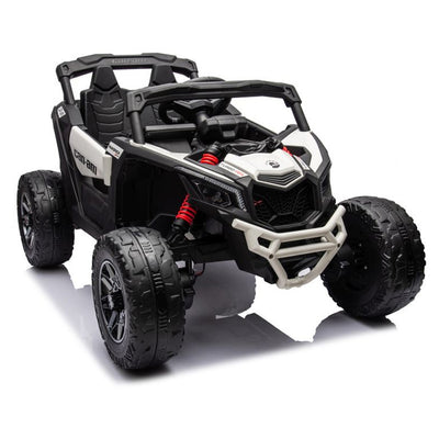 Auto na akumulator Buggy CAN-AM 4x4 z ekranem LCD - biały