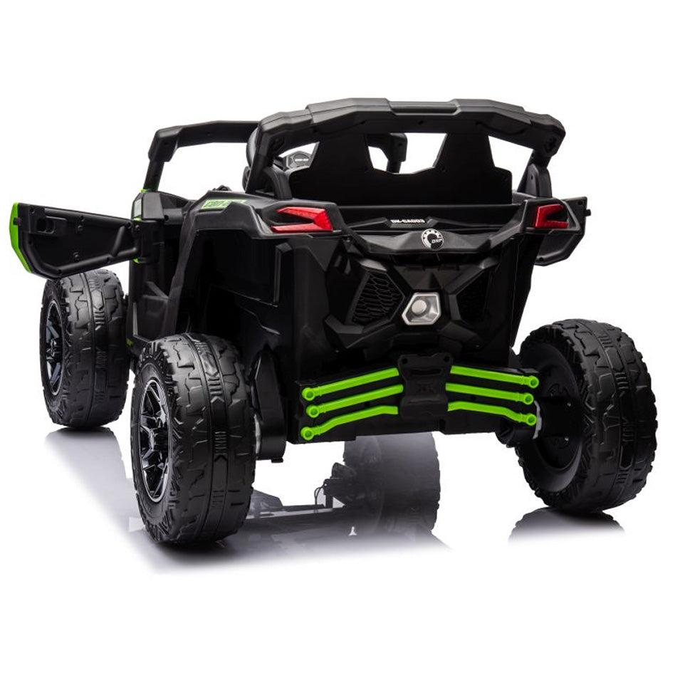 Auto na akumulator Buggy CAN-AM 4x4 z ekranem LCD - zielony