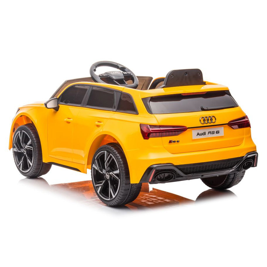Auto na akumulator Audi RS6 - żółty