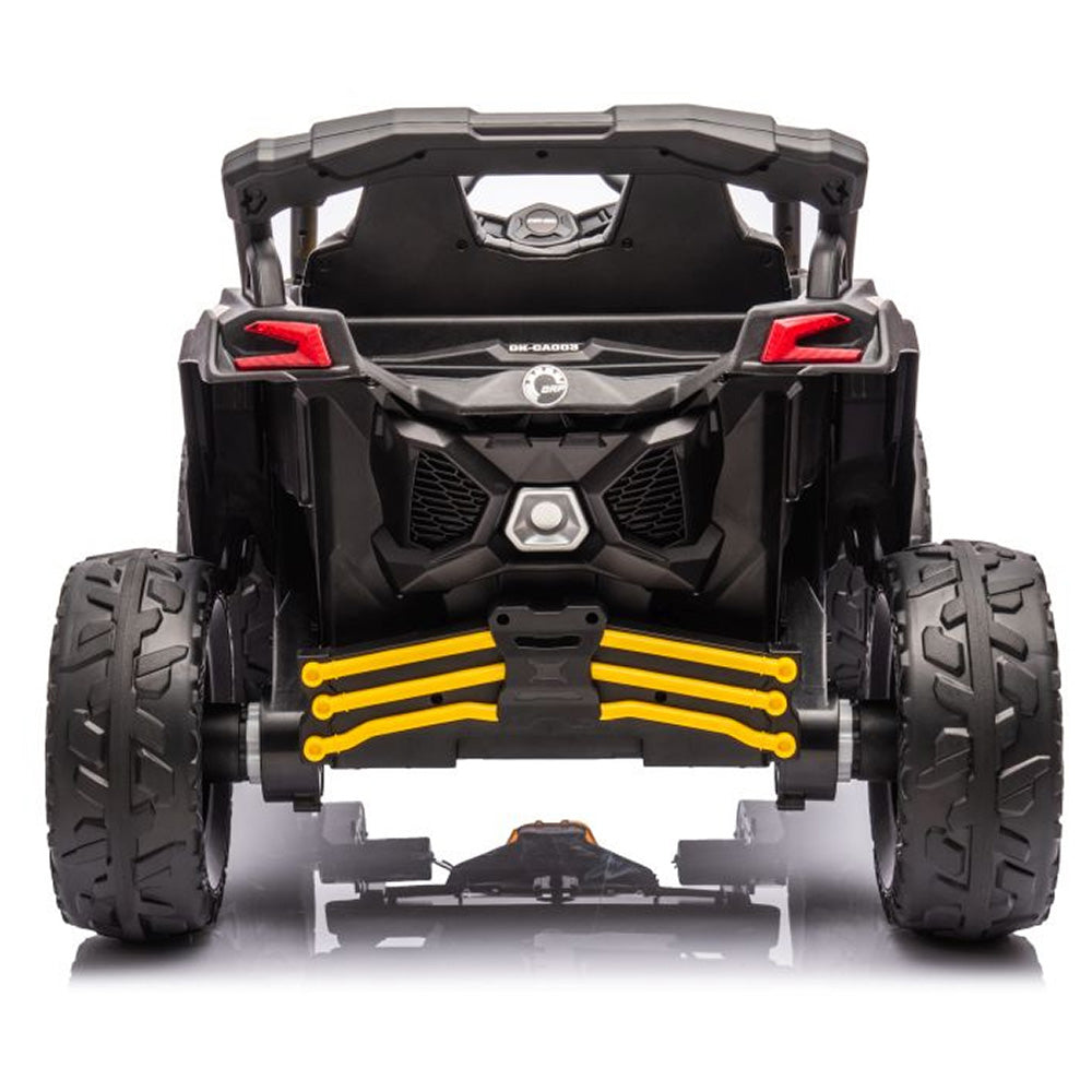 Auto na akumulator Buggy CAN-AM 4x4 z ekranem LCD - żółty