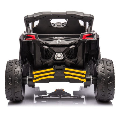 Auto na akumulator Buggy CAN-AM 4x4 z ekranem LCD - żółty