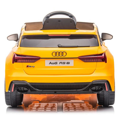 Auto na akumulator Audi RS6 - żółty