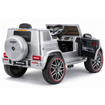 Auto na akumulator Mercedes AMG G63 - srebrny lakierowany