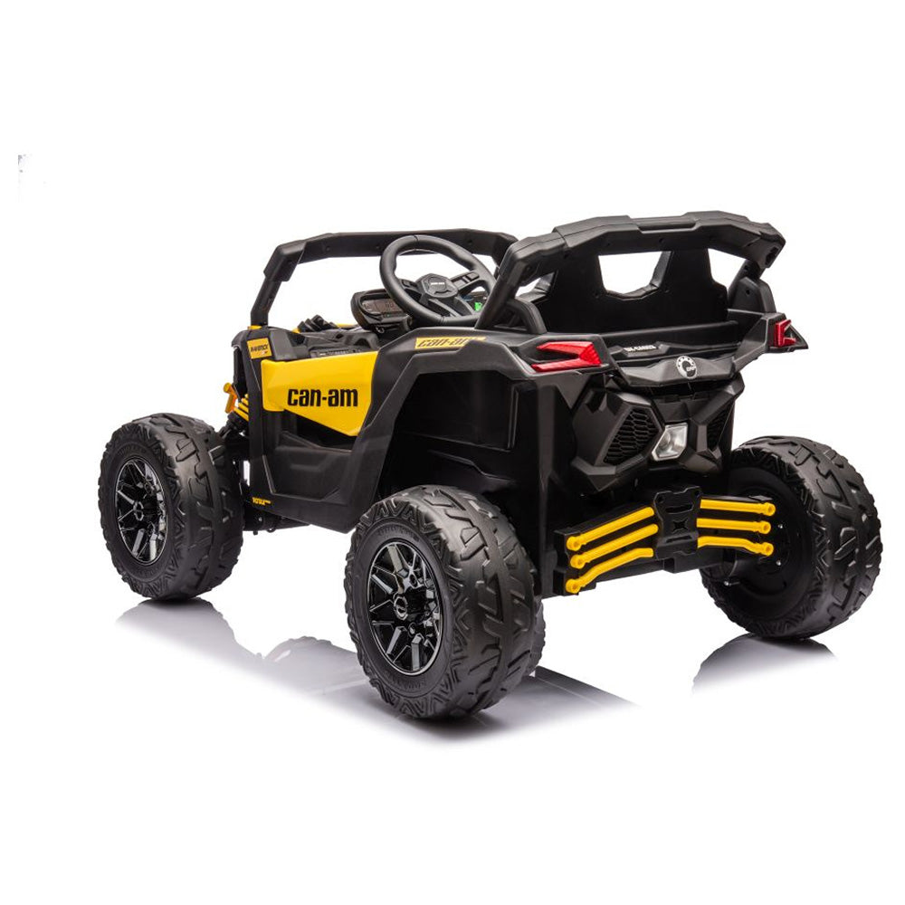 Auto na akumulator Buggy CAN-AM 4x4 z ekranem LCD - żółty