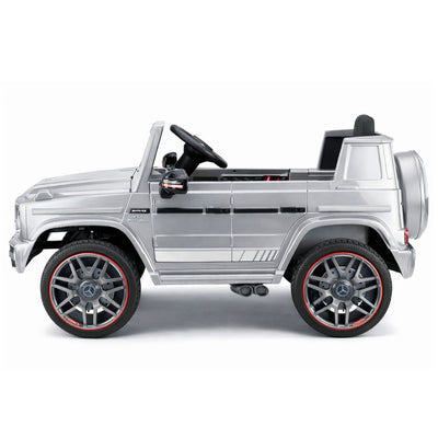 Auto na akumulator Mercedes AMG G63 - srebrny lakierowany