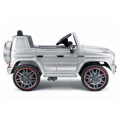 Auto na akumulator Mercedes AMG G63 - srebrny lakierowany