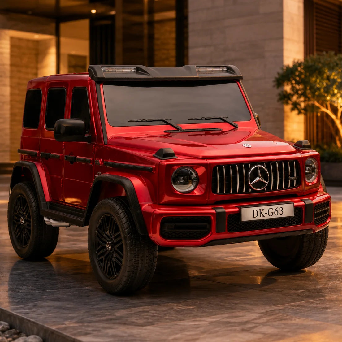 Auto na akumulator Mercedes AMG G63 XXL 24V - czerwony lakierowany