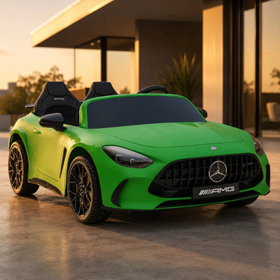 Auto na akumulator Mercedes GT63 AMG Cichy Silnik - zielony matowy
