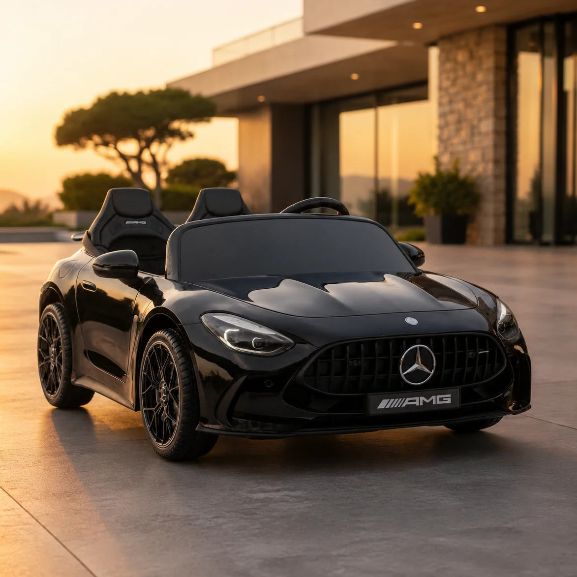 Auto na akumulator Mercedes GT63 AMG - czarny lakierowany