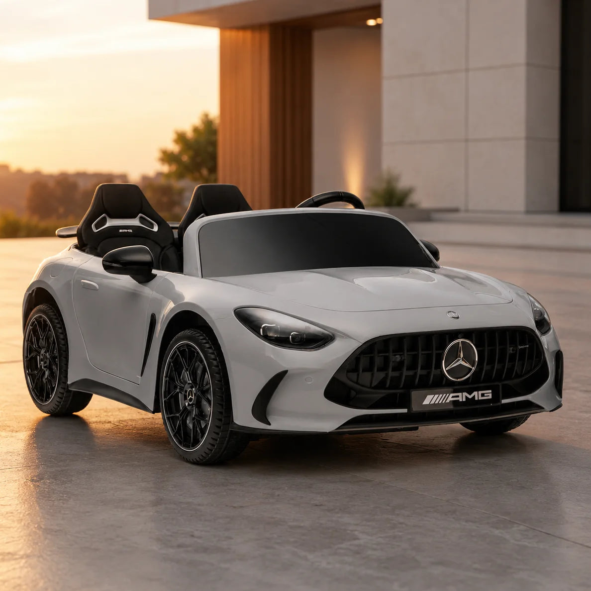 Auto na akumulator Mercedes GT63 AMG - jasnoszary lakierowany