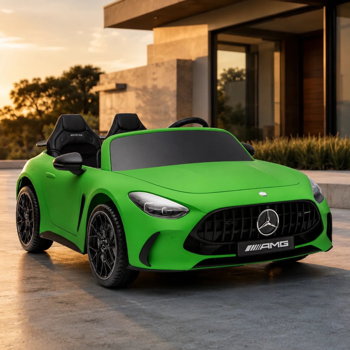 Auto na akumulator Mercedes GT63 AMG - zielony matowy