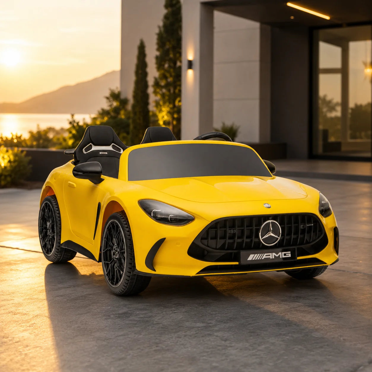 Auto na akumulator Mercedes GT63 AMG - żółty