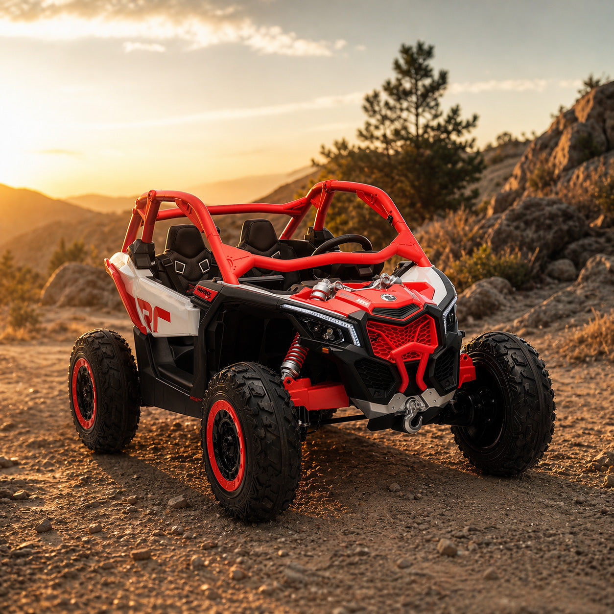 Auto na akumulator Maverick CAN-AM Turbo RS STRONG AIR - czerwony
