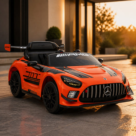 Auto na akumulator Mercedes AMG GT3 - pomarańczowy